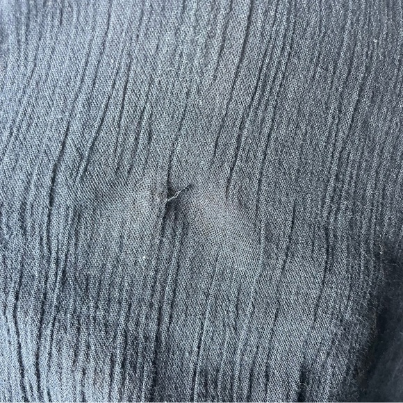 Madewell Navy Smock Neck Flowy Blouse Size XS - Picture 7 of 8